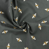 Printed Cotton - JAMBALAYA - 003 - Charcoal