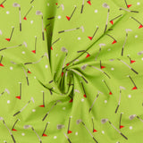 Printed Cotton - JAMBALAYA - 009 - Lime