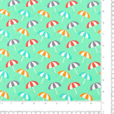 Printed Cotton - JAMBALAYA - 033 - Aqua