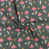 Printed Cotton - JAMBALAYA - 036 - Charcoal