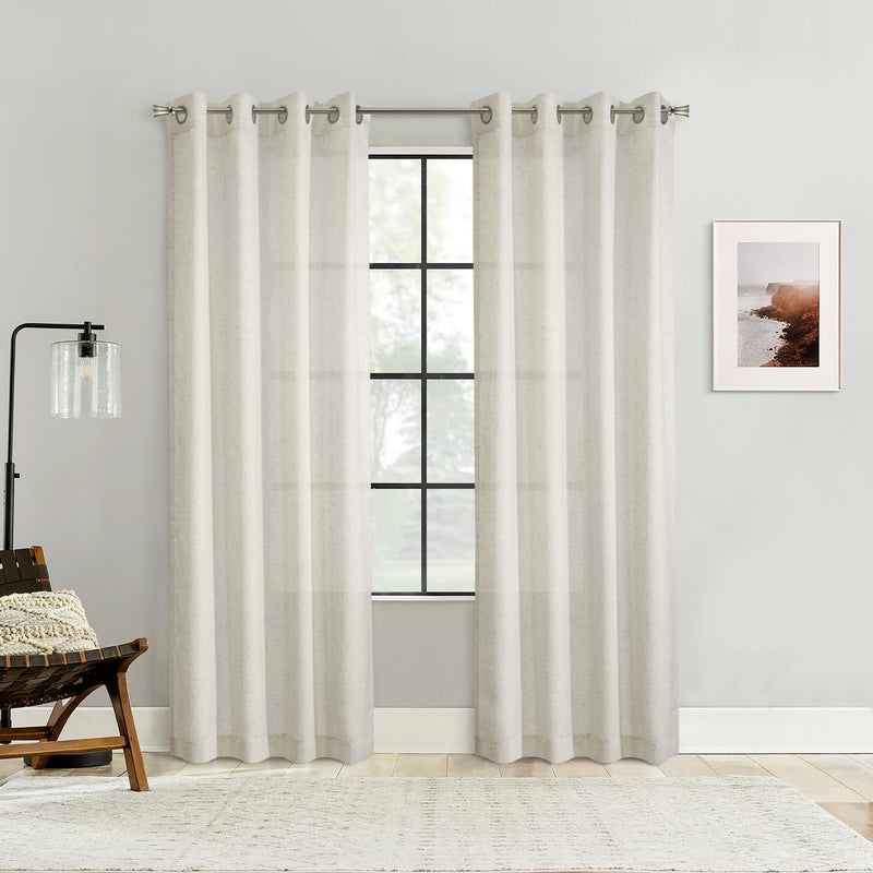 Grommet curtain panel - Axel - Linen