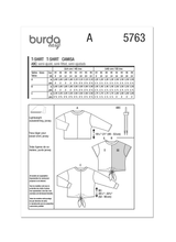 Burda Pattern - 5763 Misses' T-Shirts