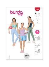 Patron Burda 5765  Hauts pour femme