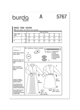 Burda Pattern - 5767 Misses' Dress