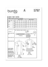 Burda Pattern - 5797 Misses' Dress