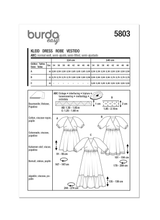Burda Pattern - 5803 Dress