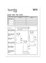 Burda Pattern - 5810 Misses' Dress
