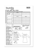Burda Pattern - 5835 Misses' Dress