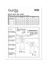 Burda Pattern - 5838 Misses' Dress