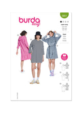 Patron Burda 5851  Robe pour femme