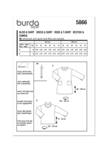 Burda Pattern - 5866 Misses' Dress & Top