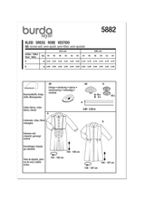 Burda Pattern - 5882 Misses' Dress