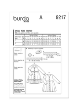 Burda Pattern - 9217 Children's Dresses