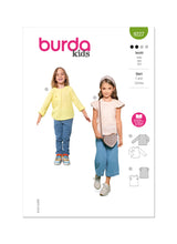 Patron Burda 9227  Chemise pour enfant