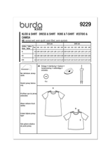 Burda Pattern - 9229 Children's Dress & Shirt
