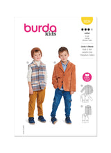 Burda Pattern - 9234 Children's Jacket & Waistcoat/Vest