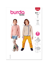 Patron Burda 9236  Veste pour enfant
