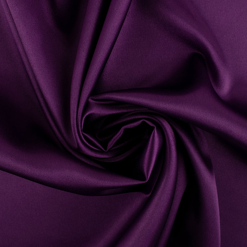 Satin mat extensible - CLICHY - Mauve