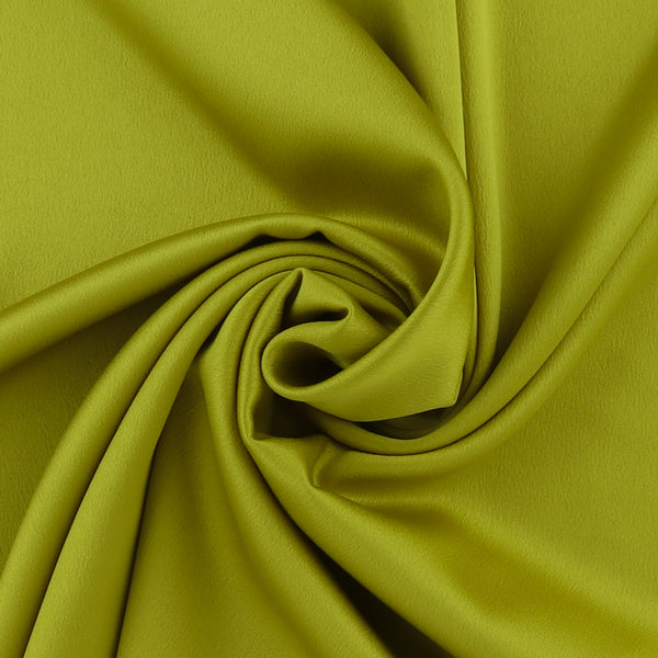 Satin crepe - CHANTILLY - Golden Lime