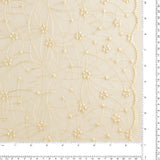 Embroidered Mesh With Sequins - BRIGITTE - 019 - Cream