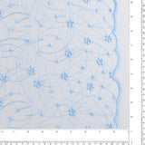 Embroidered Mesh With Sequins - BRIGITTE - 020 - Light Blue