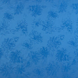 Fleurs Jacquard - LAURA - Bleu Électrique