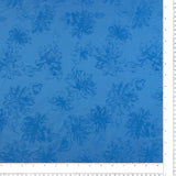 Fleurs Jacquard - LAURA - Bleu Électrique