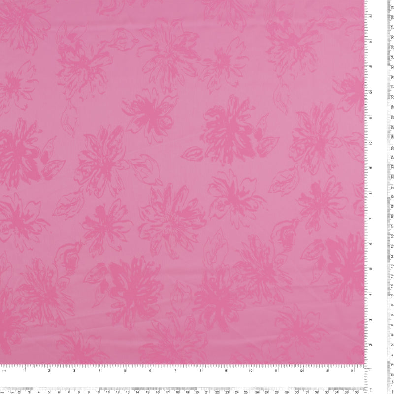 Fleurs Jacquard - LAURA - Rose Pétal