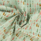 Coton imprimé - BOHO - 006 - Aqua