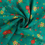 Coton imprimé - BOHO - 015 - Turquoise