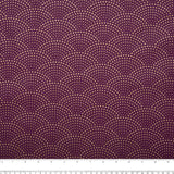 Christmas printed cotton - Scalop - Purple