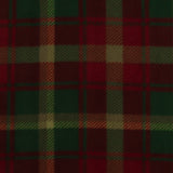 Tartans de molleton anti-boulochage  - Feuille d'érable canadienne - Vert