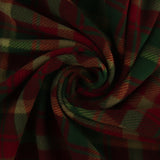Tartans de molleton anti-boulochage  - Feuille d'érable canadienne - Vert