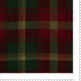 Tartans de molleton anti-boulochage  - Feuille d'érable canadienne - Vert
