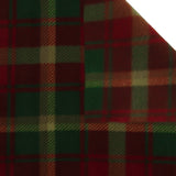 Tartans de molleton anti-boulochage  - Feuille d'érable canadienne - Vert