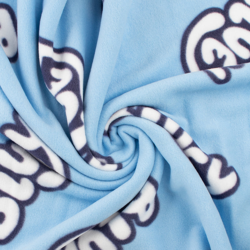 Molleton imprimés sous license - BLUEY - Classique - Bleu Pâle