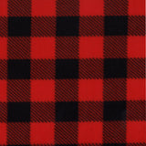 Molleton anti-boulochage CARREAUX BUFFALO - Rouge