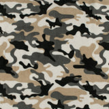 CHILLY - Molleton imprimé anti-boulochage - Camouflage - Gris