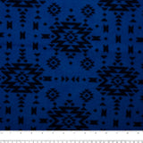 Molleton imprimé anti-boulochage - &lt;SLIPPY&gt; - Navajo - Bleu