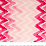 Anti-Pill Fleece Print - SLIPPY - Herringbone - Pink