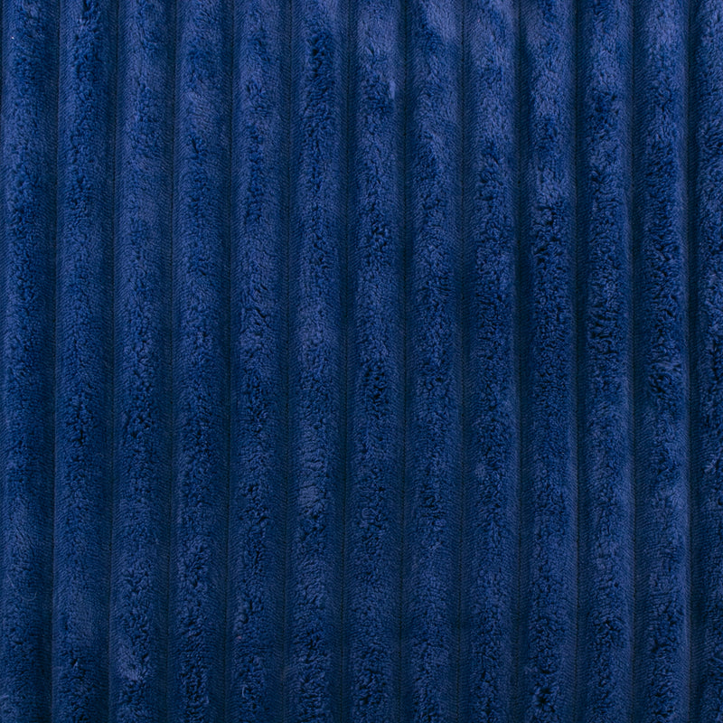 Chenille cordée unie - Bleu nuit