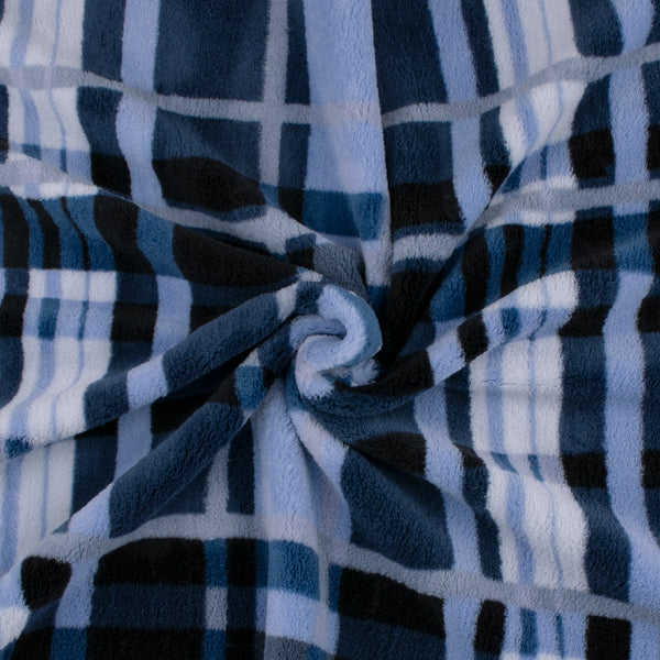 Printed Fleece - CORAL - 012 - Blue