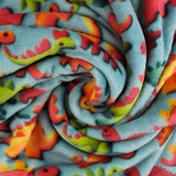 Printed Fleece - CORAL - 015 - Blue