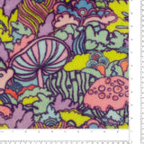 Printed Fleece - CORAL - 016 - Purple