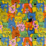 Printed Fleece - CORAL - 019 - Multicolour