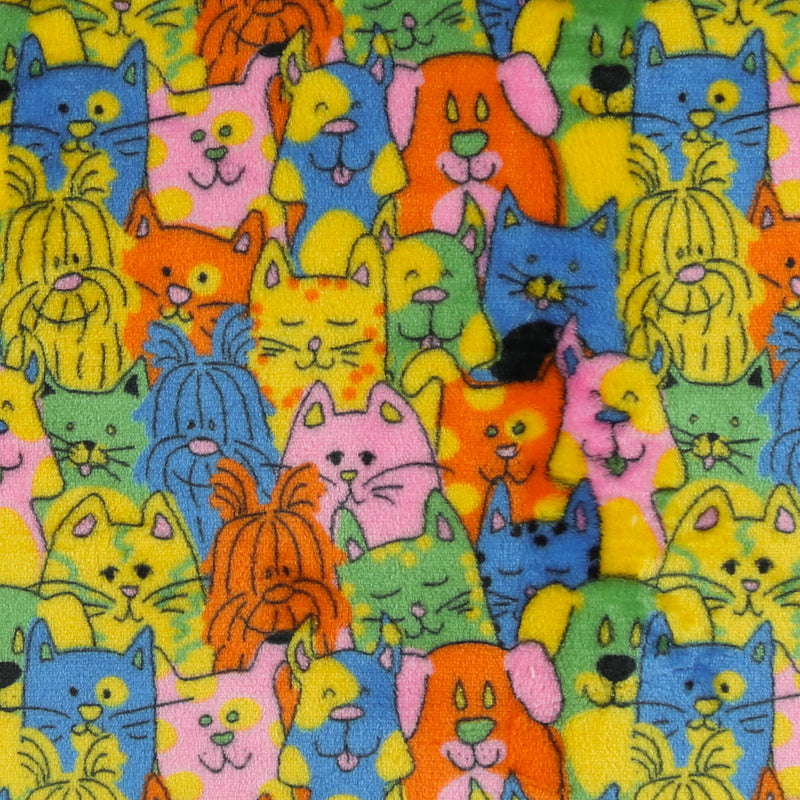 Printed Fleece - CORAL - 019 - Multicolour