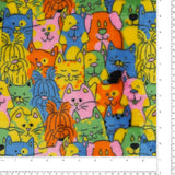 Printed Fleece - CORAL - 019 - Multicolour