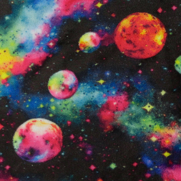 Printed Fleece - CORAL - 021 - Black