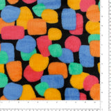 Molleton Imprimé - CORAL - 025 - Noir