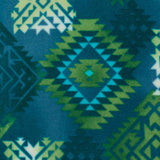 Anti Pill Fleece Print - MONTANA - 034 - Teal